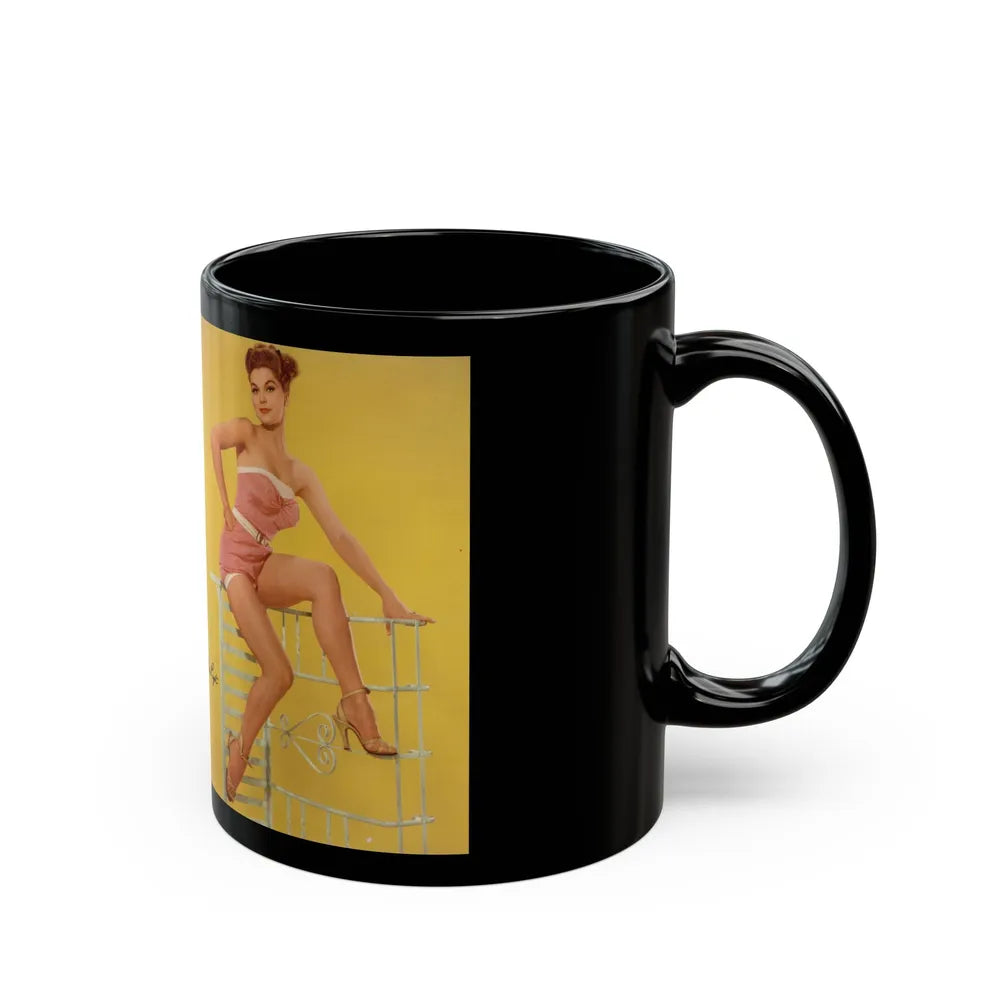 Debra Paget #597 - Modern Screen Pin-Ups Magazine Issue #1 (Vintage Female Icon) Black Coffee Mug-Go Mug Yourself