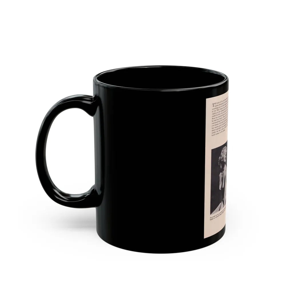 Eve Meyer #24 (Vintage Female Icon) Black Coffee Mug-Go Mug Yourself