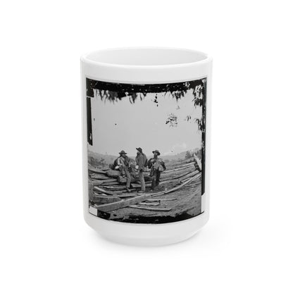 Gettysburg, Pa. Three Confederate Prisoners (U.S. Civil War) White Coffee Mug