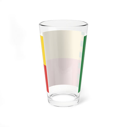 Flag of Pytalovsky rayon Pskov oblast (Russia) Pint Glass 16oz