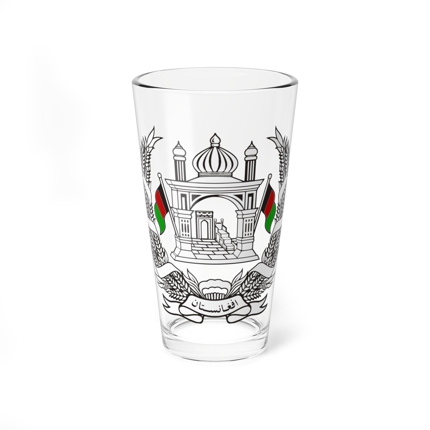 Emblem of Afghanistan 1973-1974 (Afghanistan) (Coat of Arms) Pint Glass 16oz