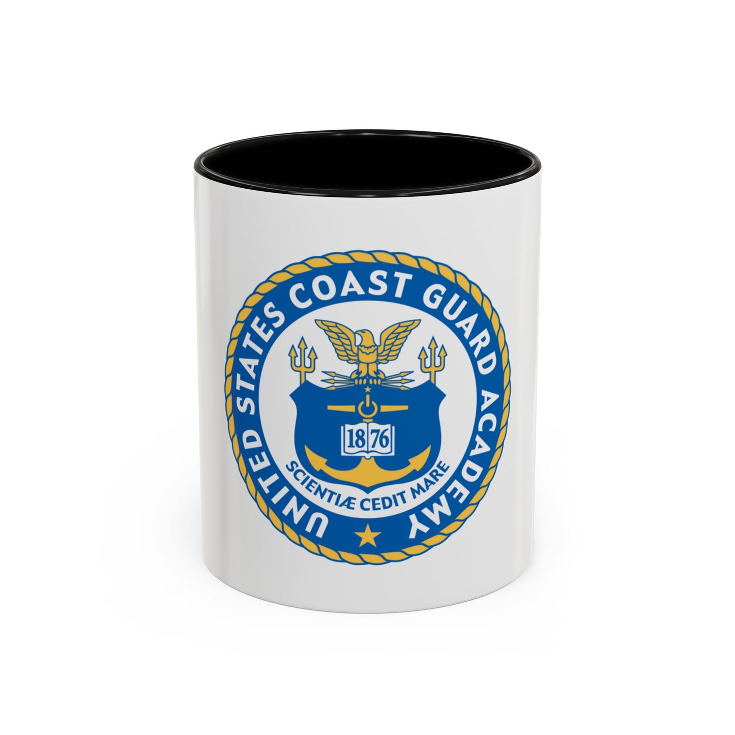 USCG Academy (U.S. Coast Guard) Accent Coffee Mug
