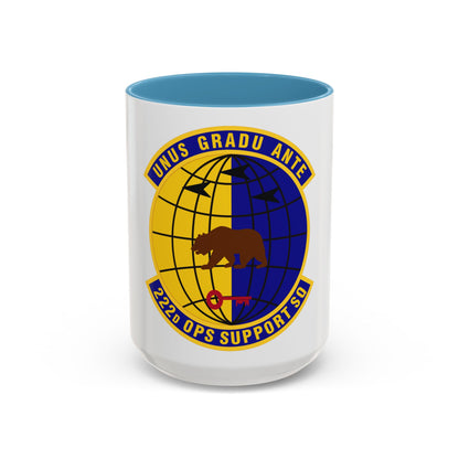 222d Operations Support Squadron (U.S. Air Force) Accent Coffee Mug