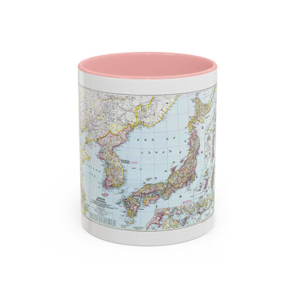 Japan and Korea (1945) (Map) Accent Coffee Mug