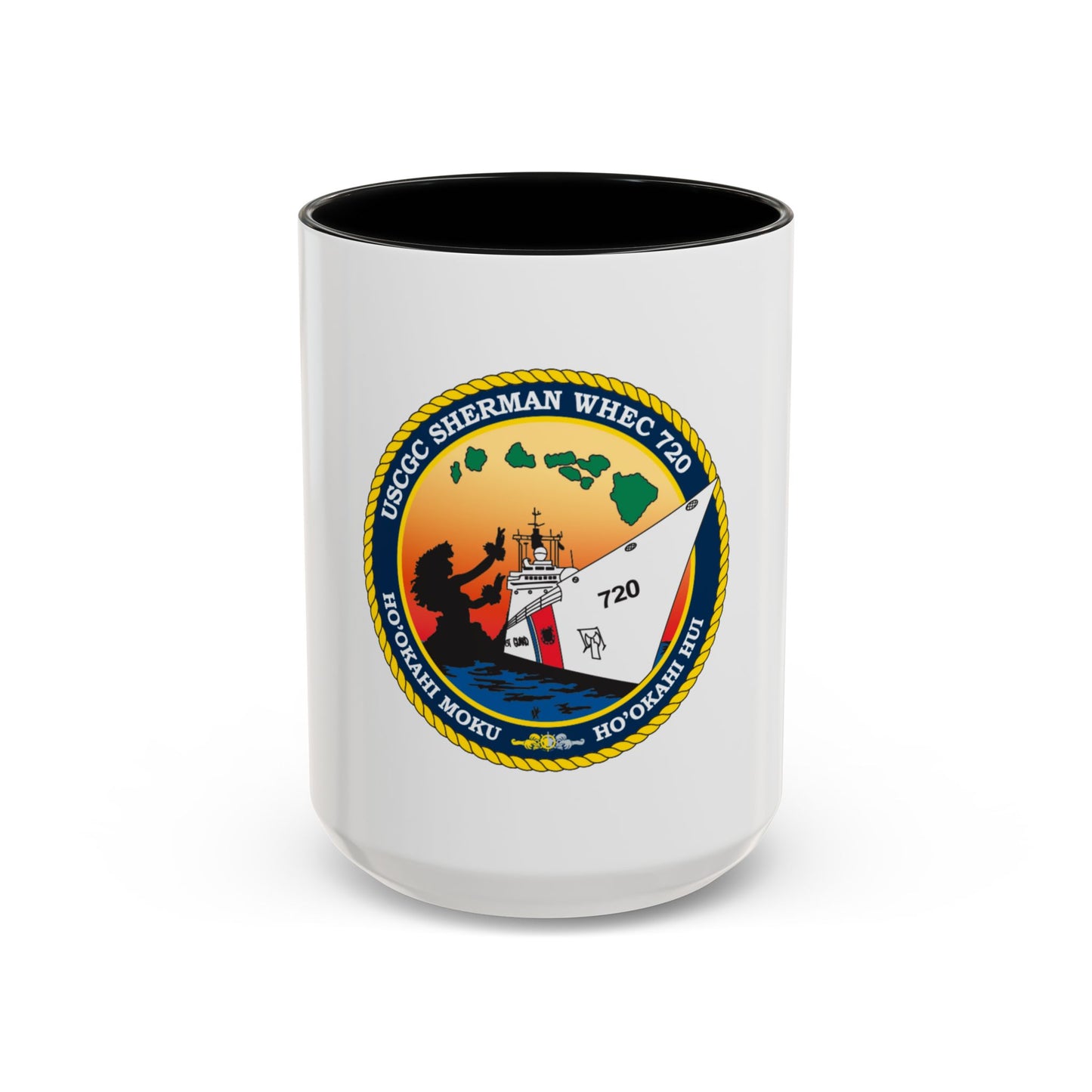 USCGC Sherman WHEC 720 new 2016 (U.S. Coast Guard) Accent Coffee Mug