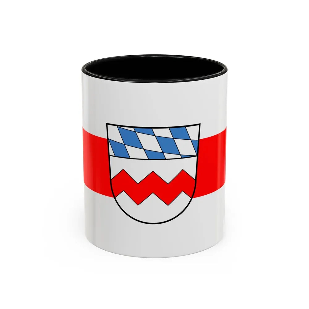 Flag of Dachau Germany - Accent Coffee Mug-11oz-Black-Go Mug Yourself