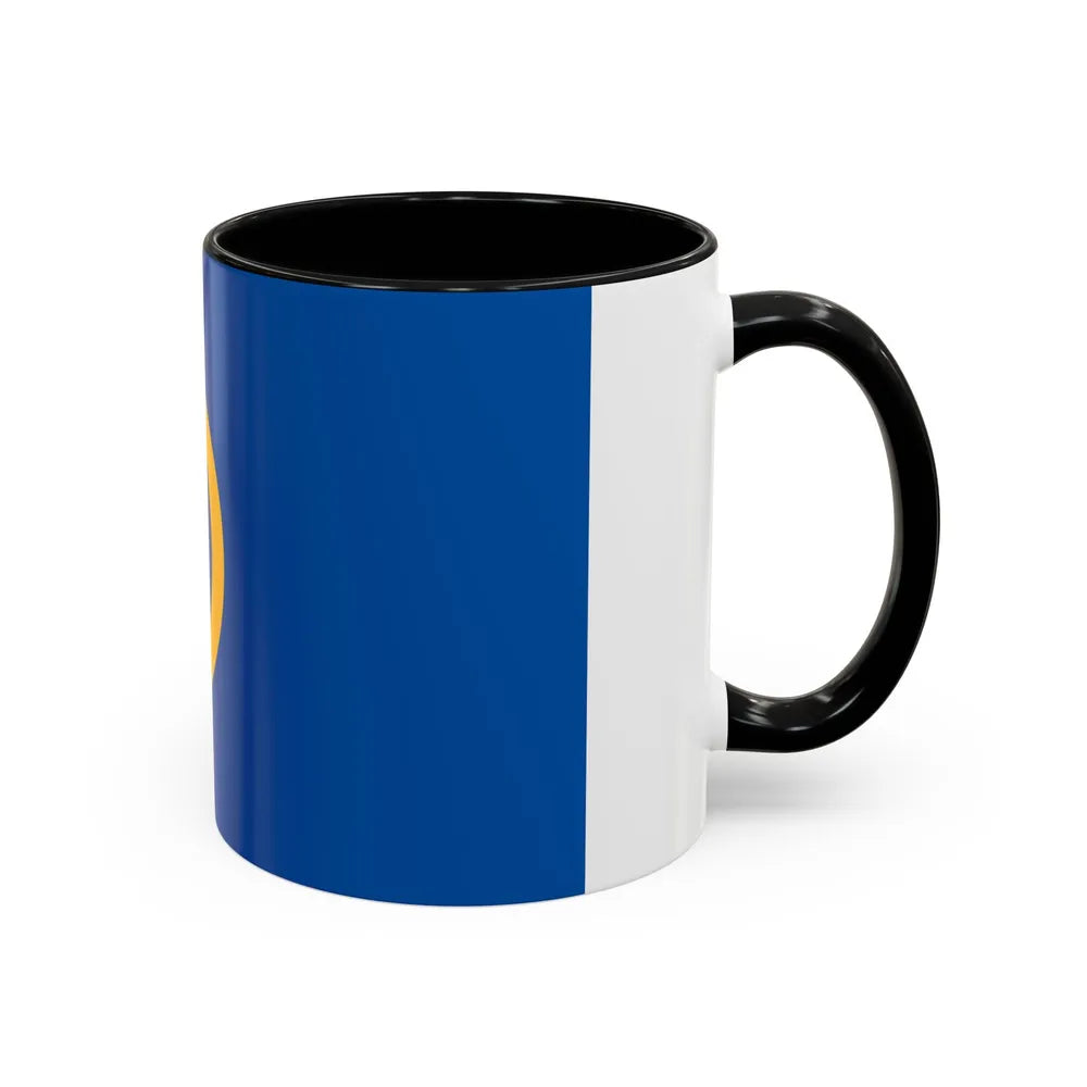 Flag of Calne UK - Accent Coffee Mug-Go Mug Yourself