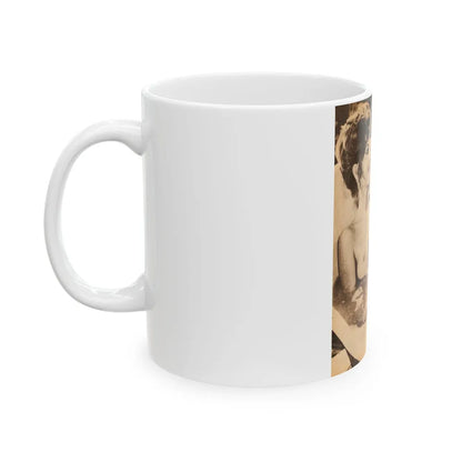 Ingrid Pitt #66 - Topless (Vintage Female Icon) White Coffee Mug-Go Mug Yourself