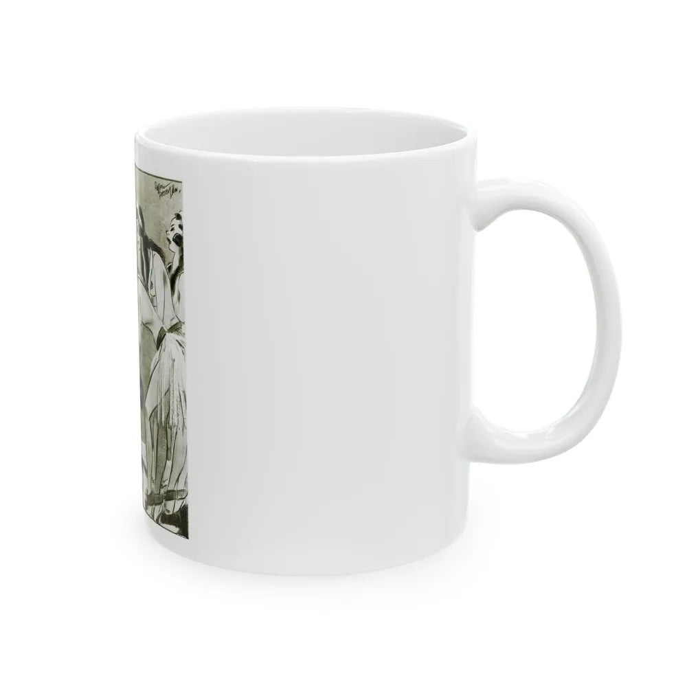 Ballyhoo Magazine Illustration - White Coffee Mug-Go Mug Yourself