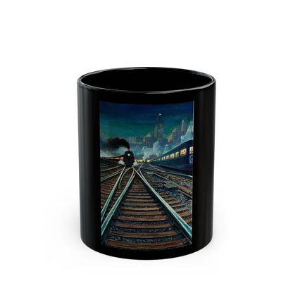 Entering the Station - Black Coffee Mug-11oz-Go Mug Yourself