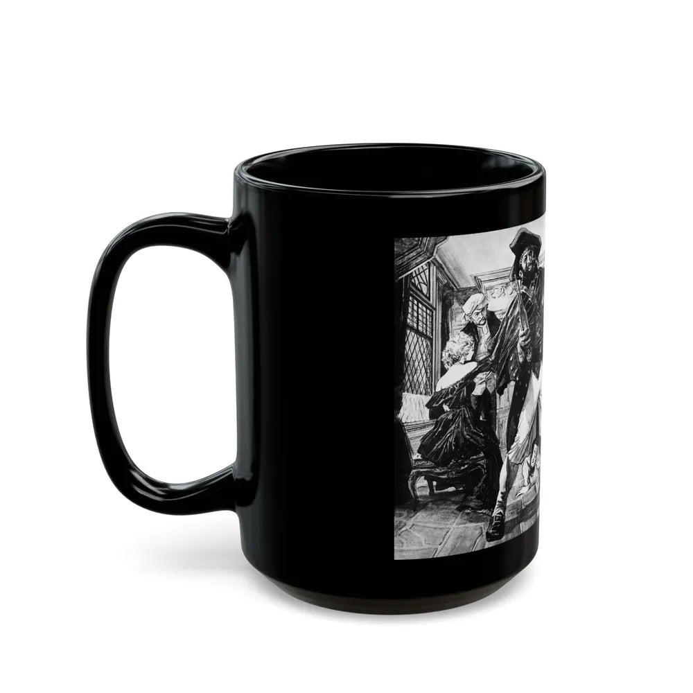 Death at the Black Lion Inn, Adventure, April 1959 - Black Coffee Mug-Go Mug Yourself