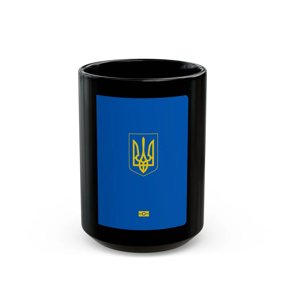 Ukrainian Passport - Black Coffee Mug-15oz-Go Mug Yourself