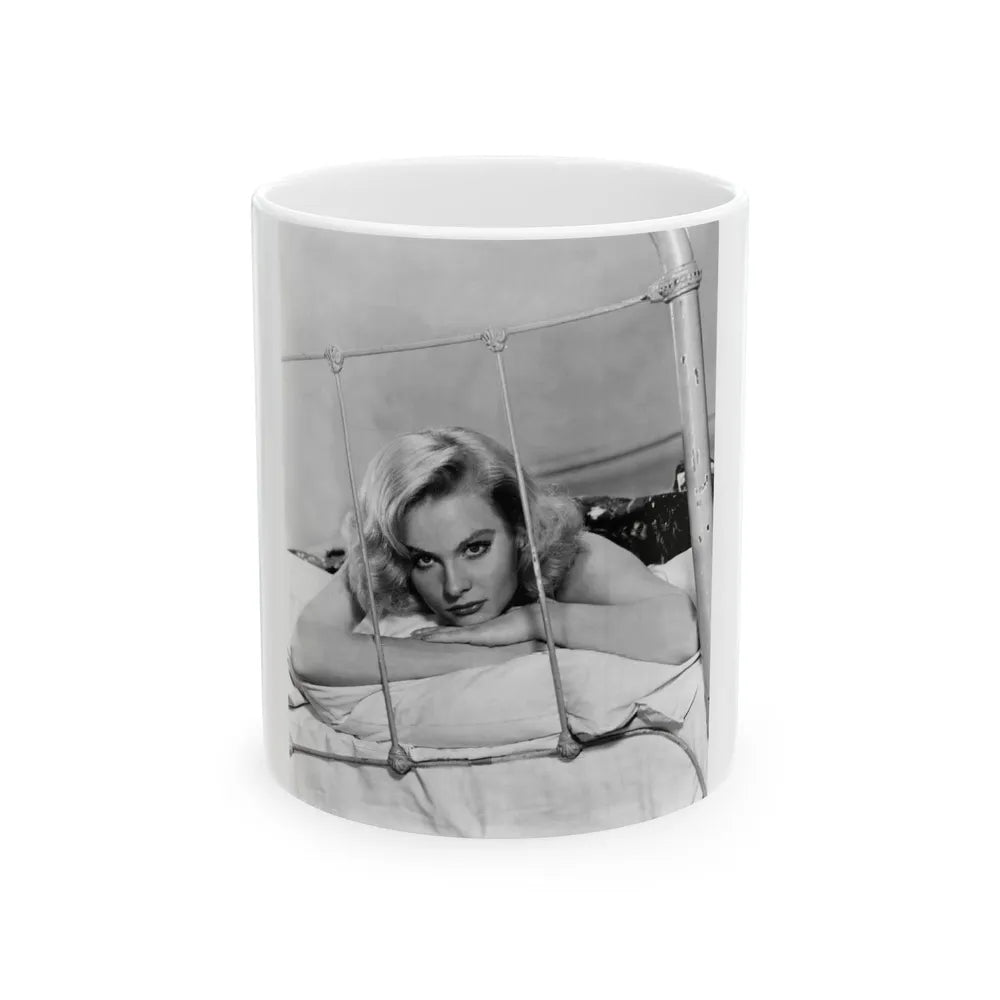 Diane McBain #02 (Vintage Female Icon) White Coffee Mug-11oz-Go Mug Yourself