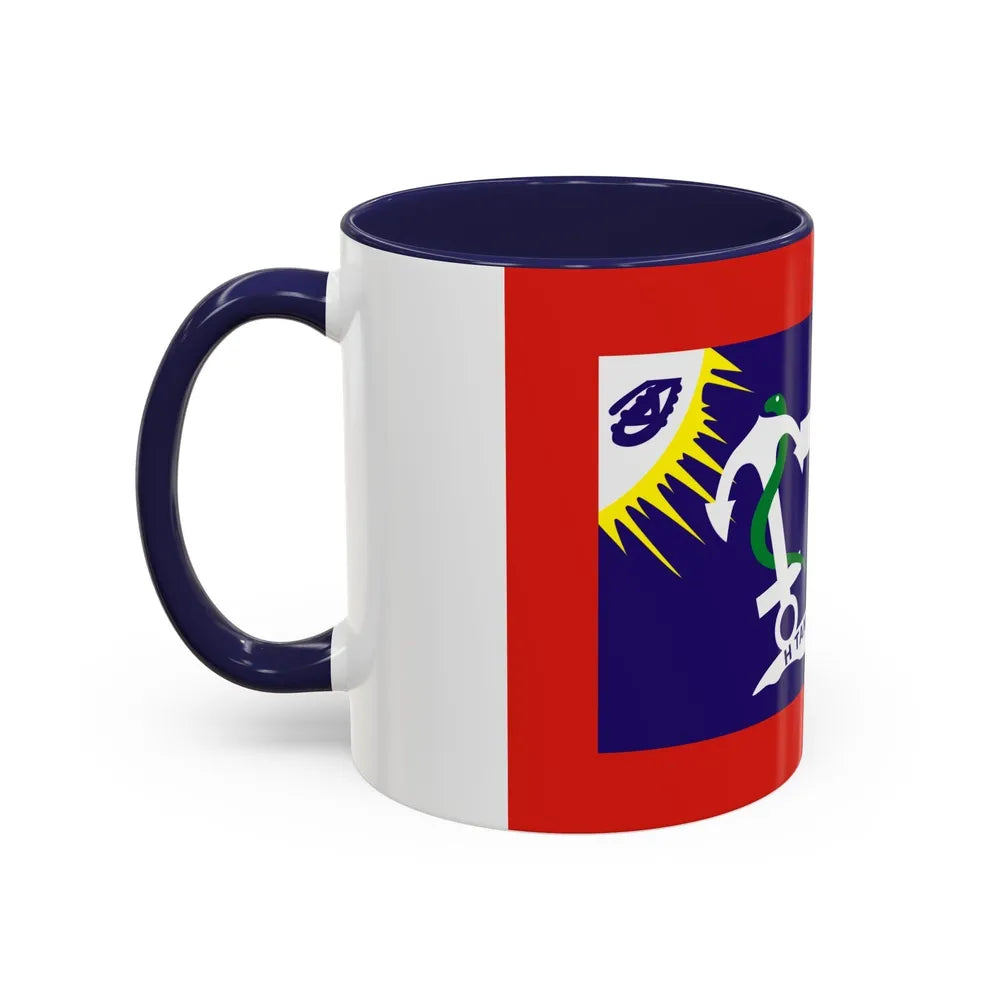 Flag of Hydra Greece - Accent Coffee Mug-Go Mug Yourself