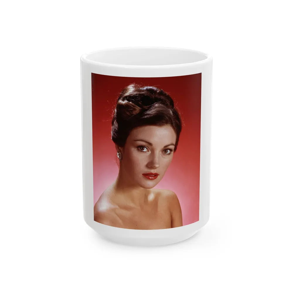 Jane Seymour #79 (Vintage Female Icon) White Coffee Mug-15oz-Go Mug Yourself