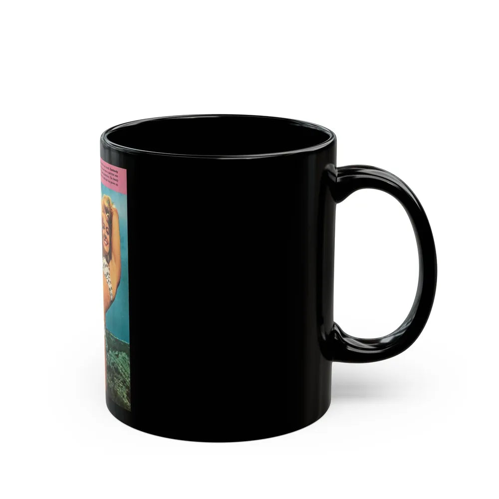 Janette Scott #23 (Vintage Female Icon) Black Coffee Mug-Go Mug Yourself