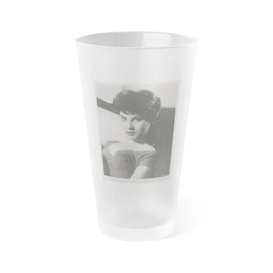 Lisa Montell #31 (Vintage Female Icon) Frosted Pint 16oz-16oz-Frosted-Go Mug Yourself