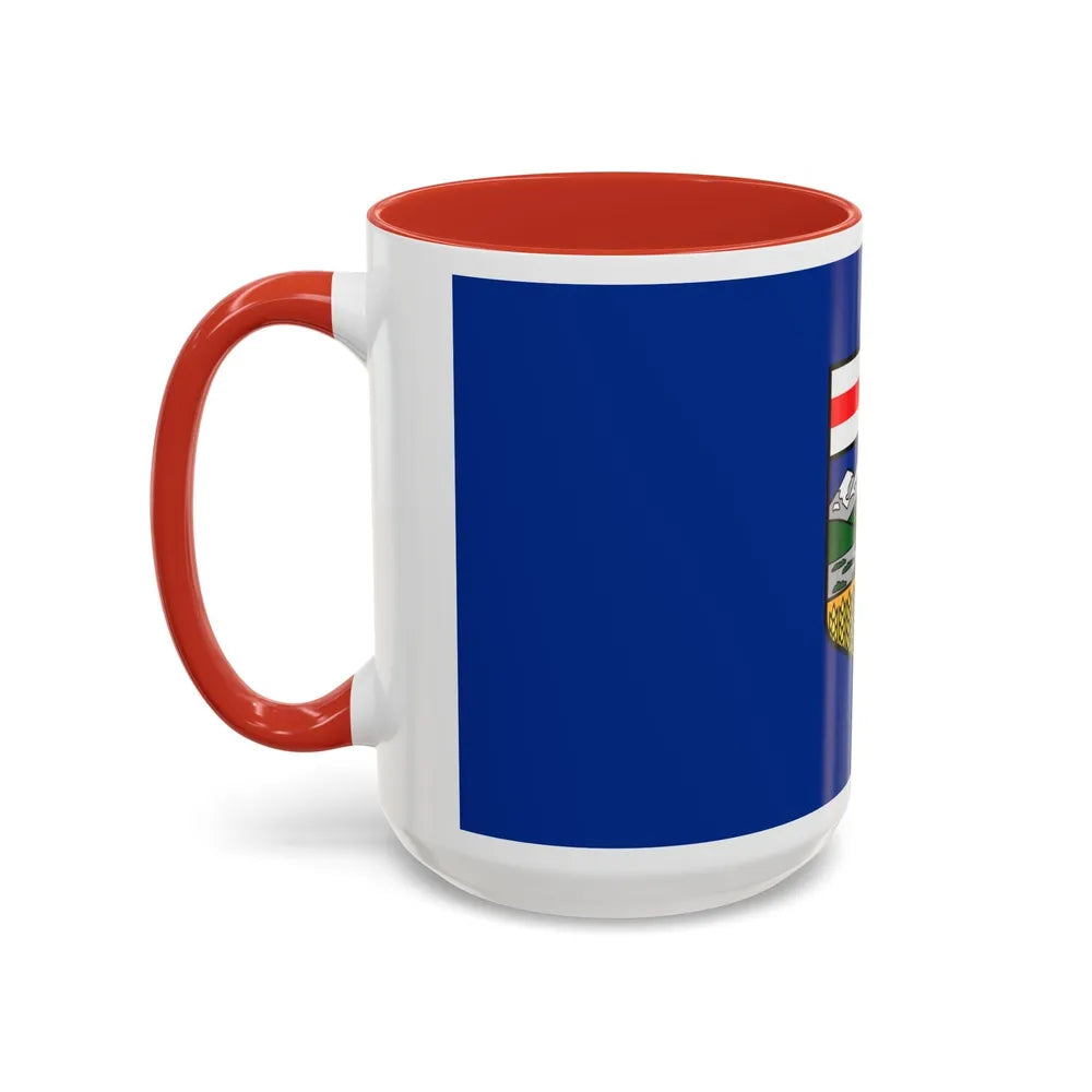 Flag of Alberta Canada - Accent Coffee Mug-Go Mug Yourself