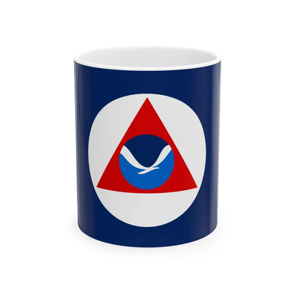 National Oceanic and Atmospheric Administration Flag - White Coffee Mug-11oz-Go Mug Yourself