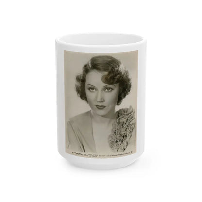 Fay Wray #134 (Vintage Female Icon) White Coffee Mug-15oz-Go Mug Yourself