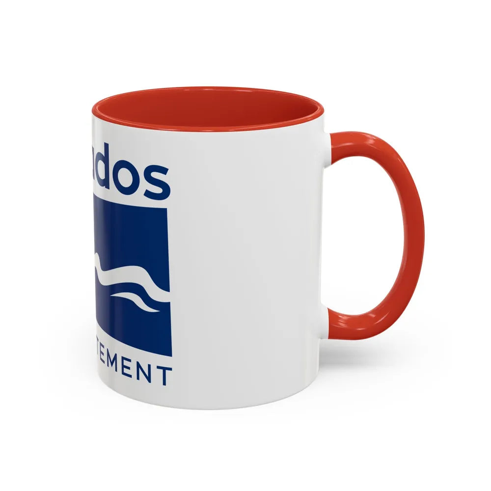 Flag of Calvados France - Accent Coffee Mug-Go Mug Yourself