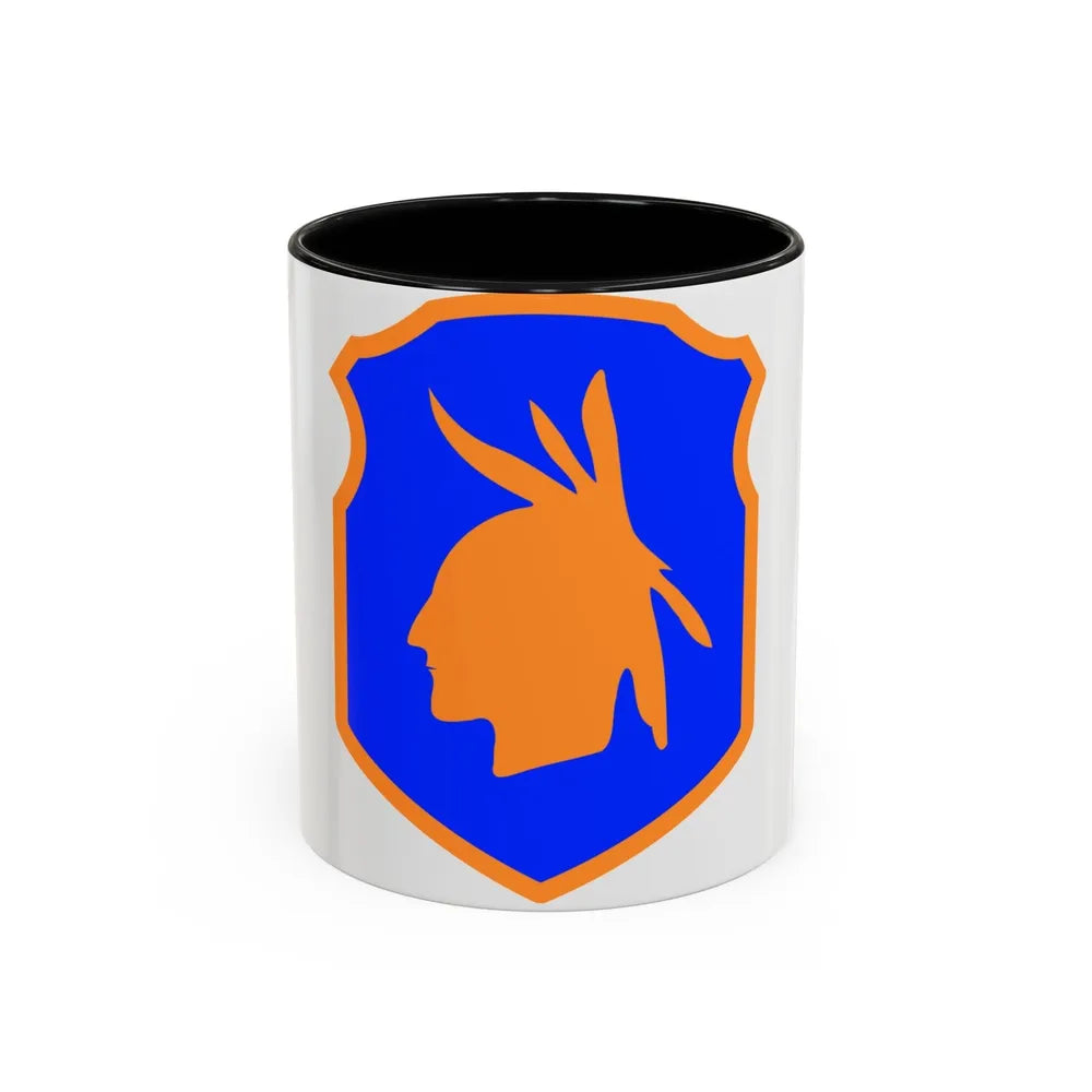 98th Infantry Division (U.S. Army) Accent Coffee Mug-11oz-Black-Go Mug Yourself