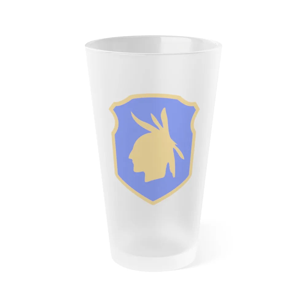 98th Infantry Division (U.S. Army) Frosted Pint Glass 16oz-Go Mug Yourself