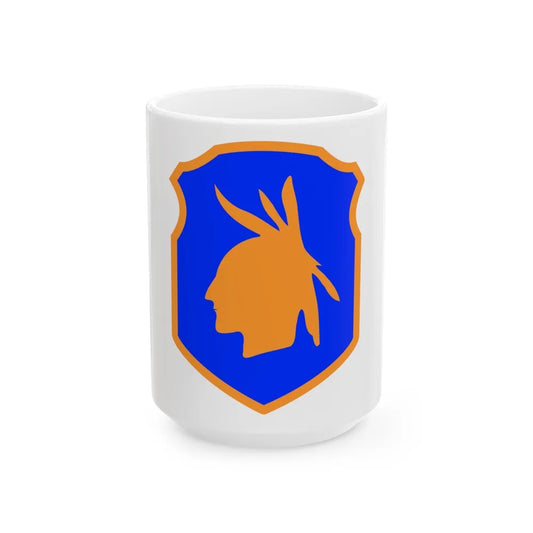 98th Infantry Division (U.S. Army) White Coffee Mug-15oz-Go Mug Yourself