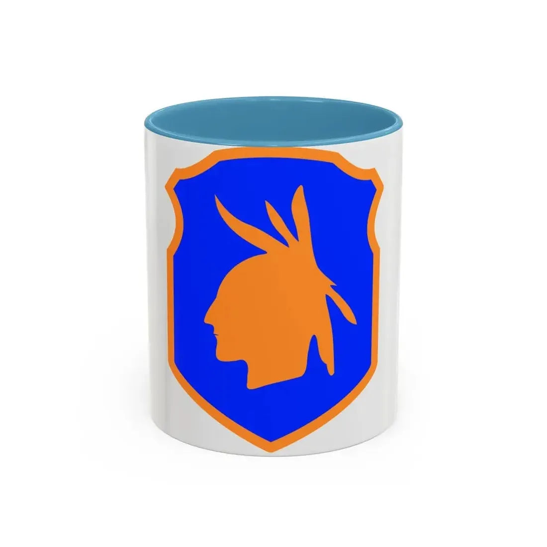 98th Infantry Division (U.S. Army) Accent Coffee Mug 11oz Light Blue - Go Mug Yourself