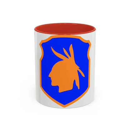 98th Infantry Division (U.S. Army) Accent Coffee Mug 11oz Red - Go Mug Yourself