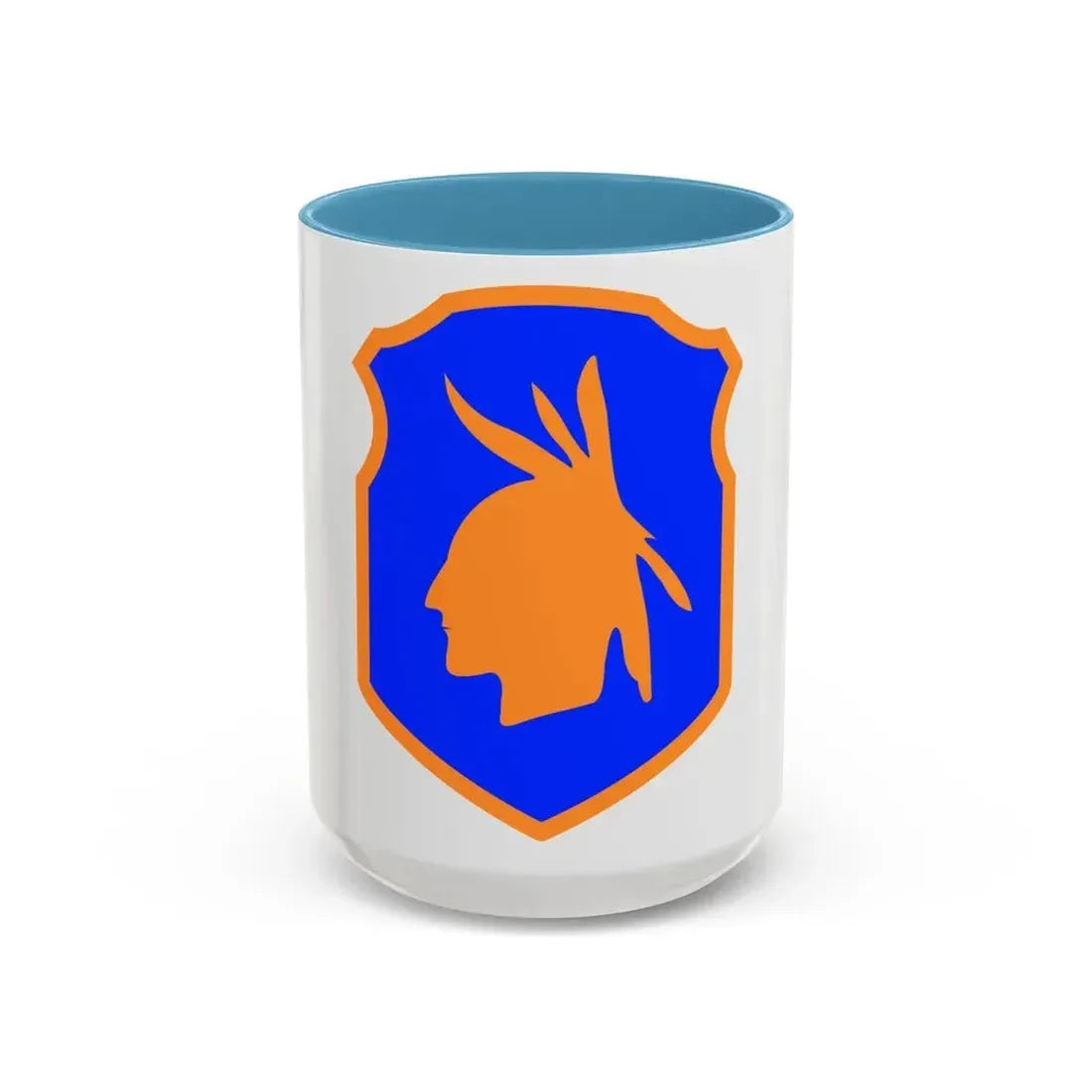 98th Infantry Division (U.S. Army) Accent Coffee Mug 15oz Light Blue - Go Mug Yourself