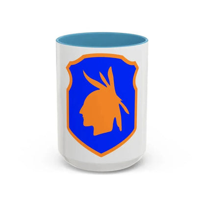 98th Infantry Division (U.S. Army) Accent Coffee Mug 15oz Light Blue - Go Mug Yourself