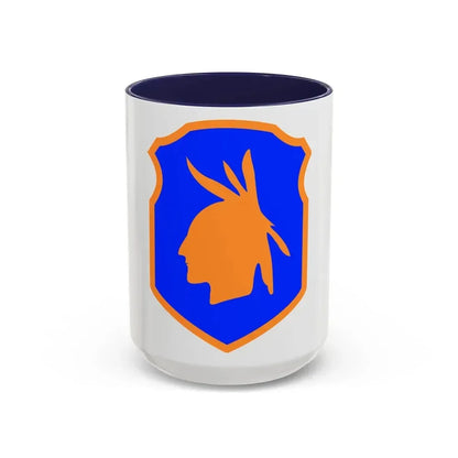 98th Infantry Division (U.S. Army) Accent Coffee Mug 15oz Navy - Go Mug Yourself