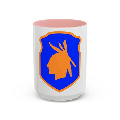 98th Infantry Division (U.S. Army) Accent Coffee Mug 15oz Pink - Go Mug Yourself