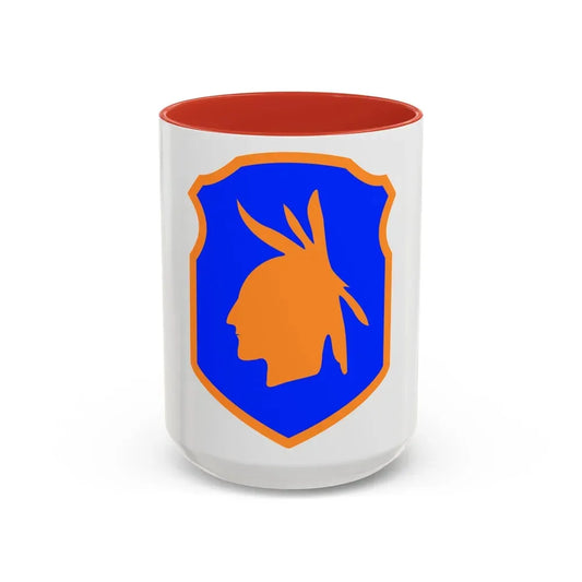 98th Infantry Division (U.S. Army) Accent Coffee Mug 15oz Red - Go Mug Yourself