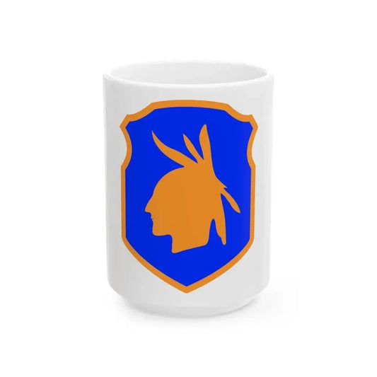 98th Infantry Division (U.S. Army) White Coffee Mug 15oz - Go Mug Yourself