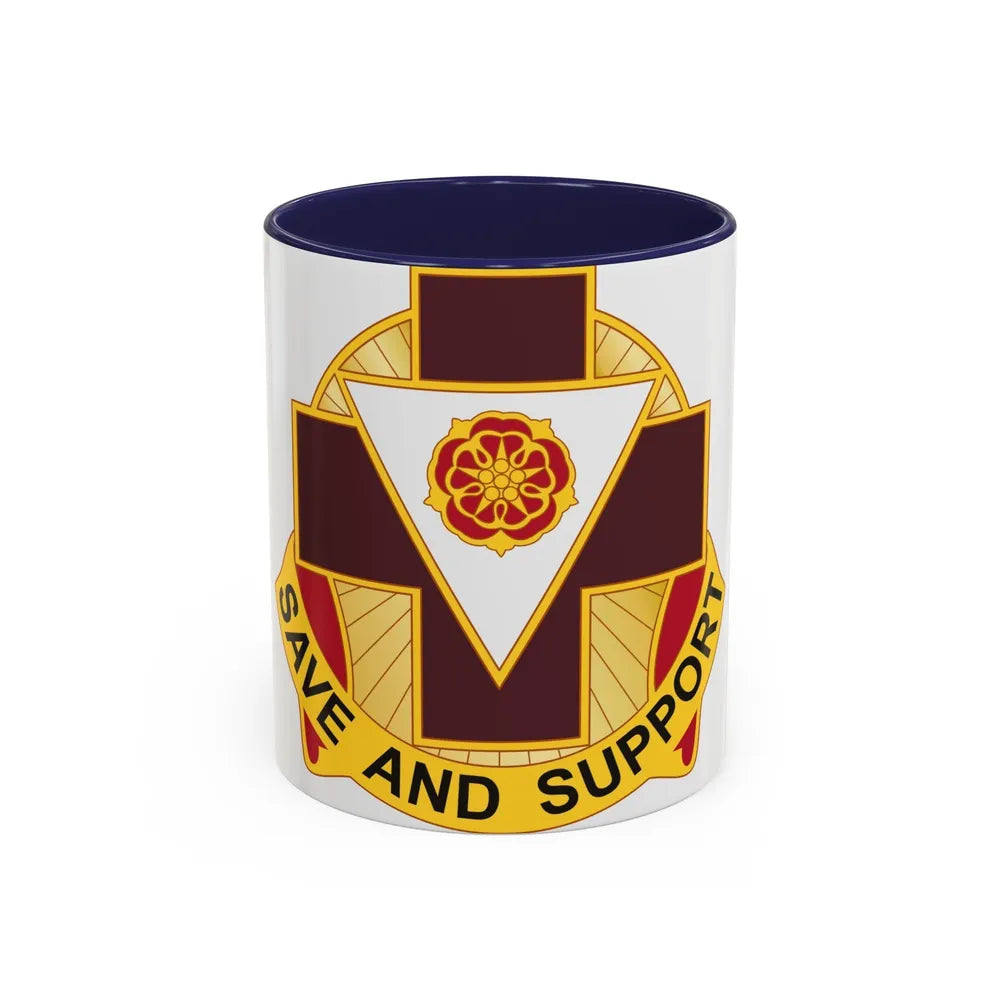 99 Field Hospital (U.S. Army) Accent Coffee Mug-11oz-Navy-Go Mug Yourself