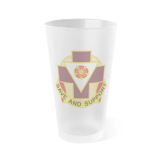 99 Field Hospital (U.S. Army) Frosted Pint Glass 16oz-Go Mug Yourself