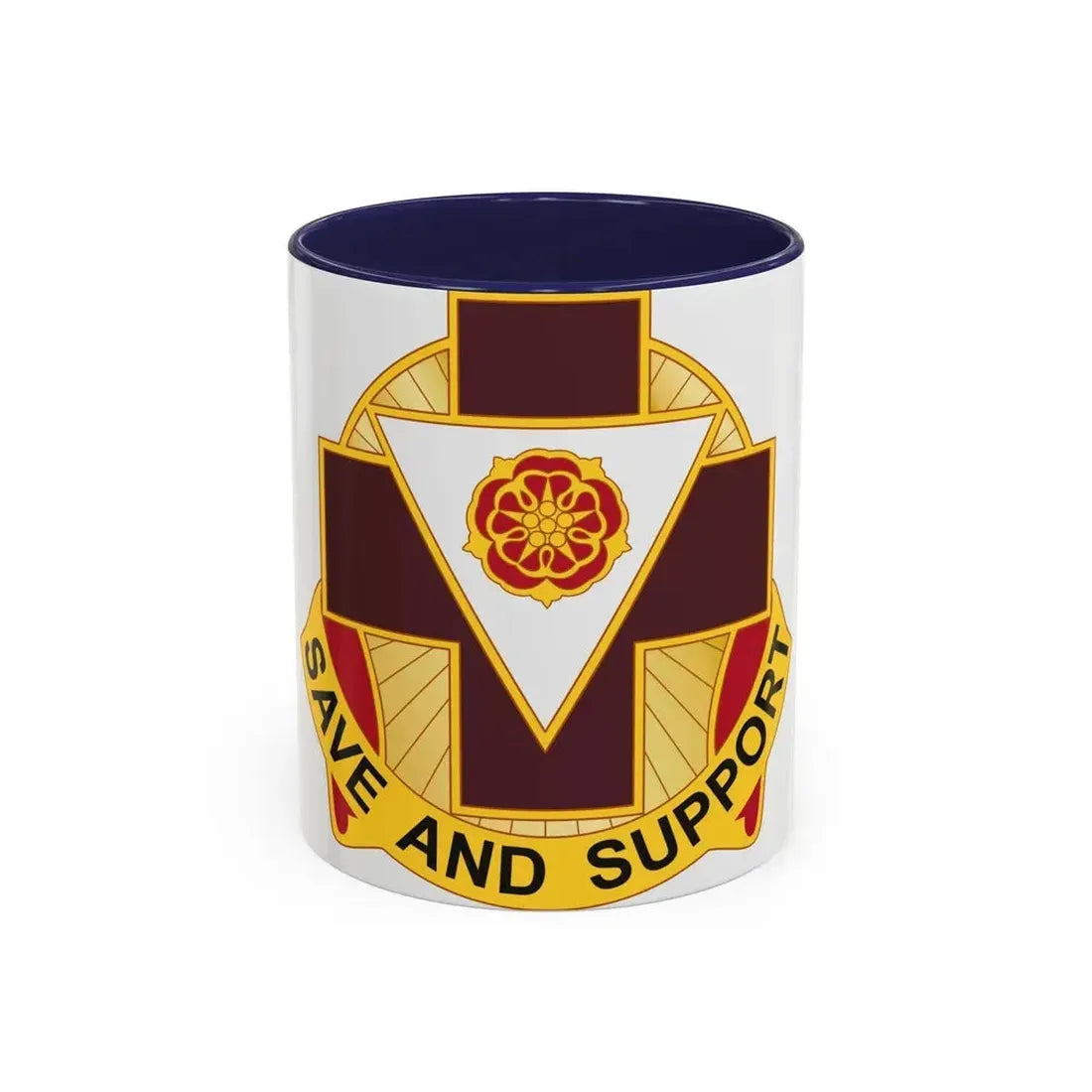 99 Field Hospital (U.S. Army) Accent Coffee Mug 11oz Navy - Go Mug Yourself