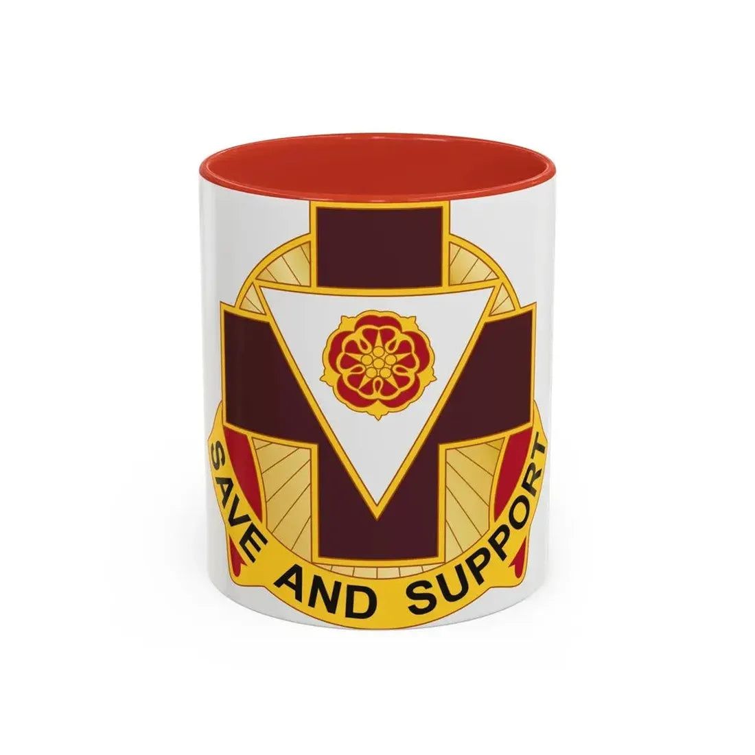 99 Field Hospital (U.S. Army) Accent Coffee Mug 11oz Red - Go Mug Yourself