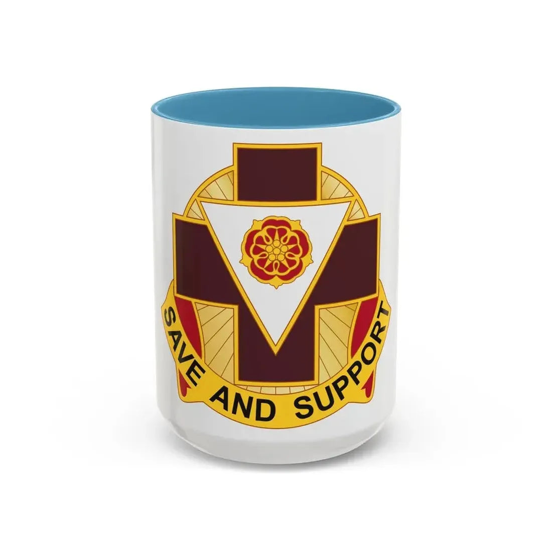 99 Field Hospital (U.S. Army) Accent Coffee Mug 15oz Light Blue - Go Mug Yourself