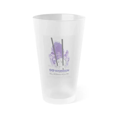 99 WOMEN 1969 Movie Poster - Frosted Pint Glass 16oz 16oz Frosted - Go Mug Yourself
