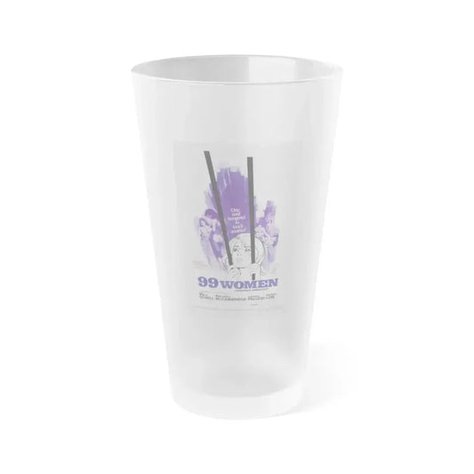 99 WOMEN 1969 Movie Poster - Frosted Pint Glass 16oz 16oz Frosted - Go Mug Yourself