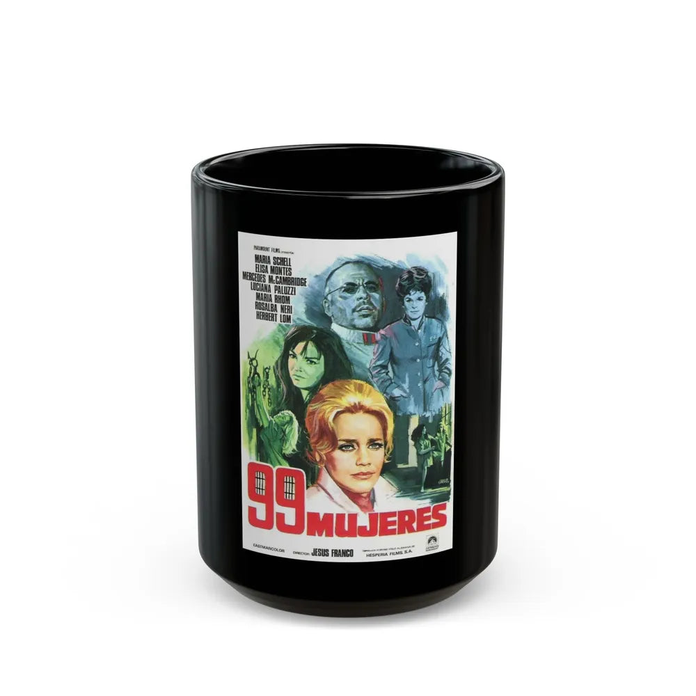 99 WOMEN (2) 1969 Movie Poster - Black Coffee Mug-15oz-Go Mug Yourself