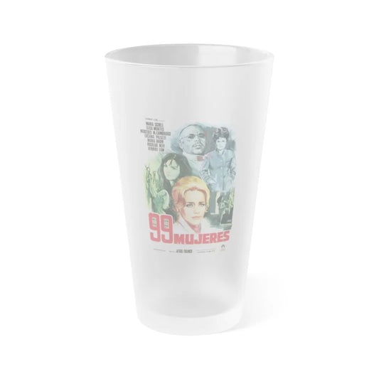 99 WOMEN (2) 1969 Movie Poster - Frosted Pint Glass 16oz-16oz-Frosted-Go Mug Yourself