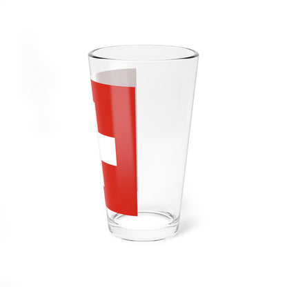 Flag of Switzerland 2-3 (Switzerland) Pint Glass 16oz