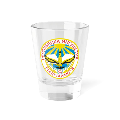 Coat of arms of Ingushetia (Russia) (Coat of Arms) Shot Glass 1.5oz