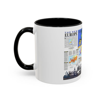 Europe, The New (1992) (Map) Accent Coffee Mug