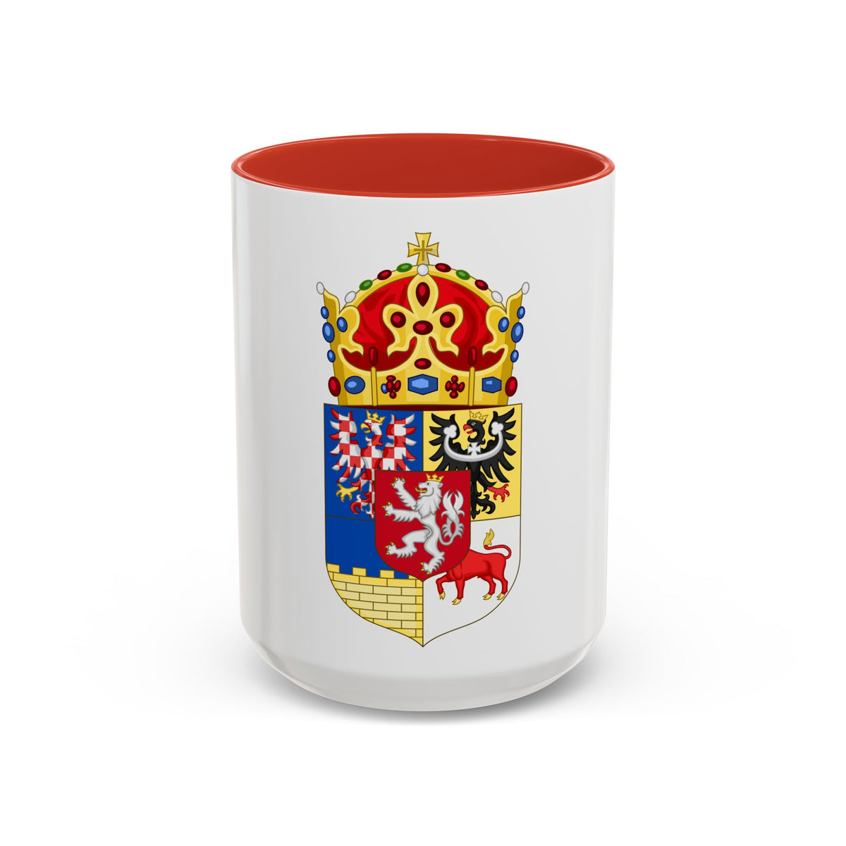 Coat of arms of Bohemian Crown - Accent Coffee Mug