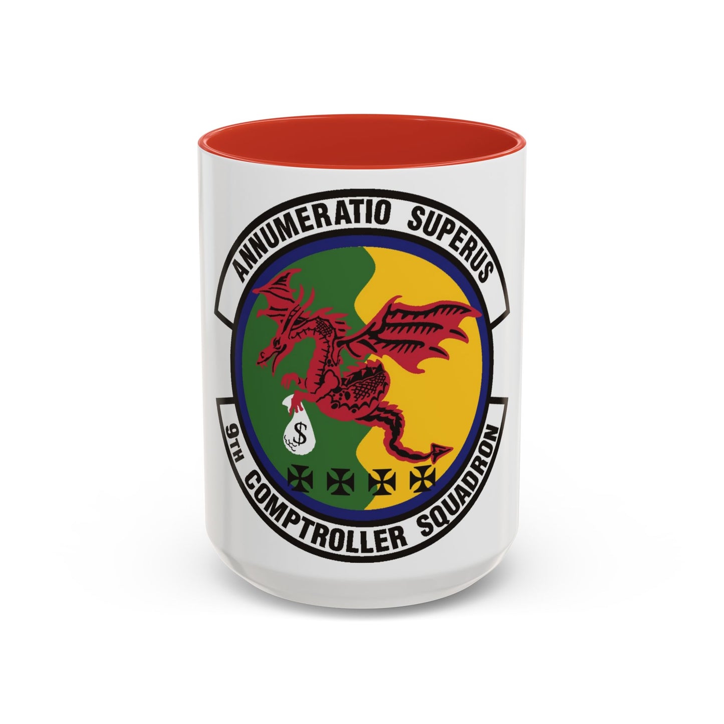 9th Comptroller Squadron (U.S. Air Force) Accent Coffee Mug